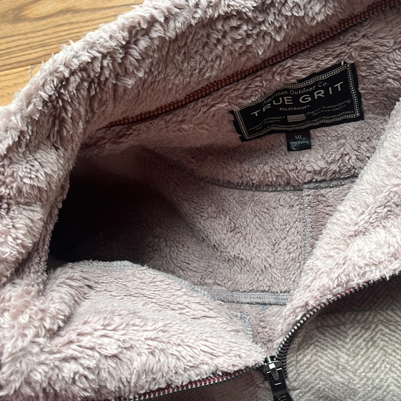 True Grit Men's Herringbone Fleece 1/4 Zip Pullover Size XXL - Picture 7 of 11